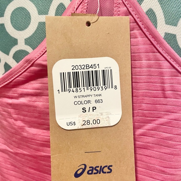 ASICS Pink Strappy Tank Top - Picture 5 of 14